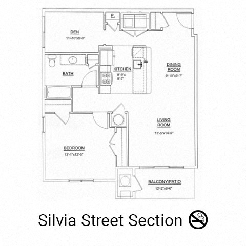 Mercer2 Floor Plan at Heritage Court, New Jersey, 08628